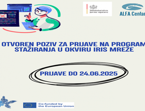 JAVNI POZIV ZA PRIJAVU NA PROGRAM STAŽIRANJA